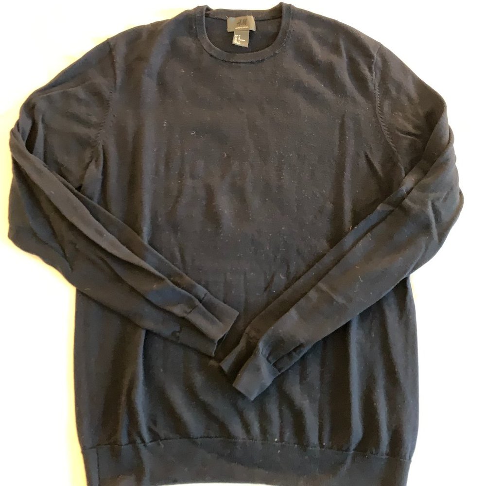 M Merino wool sweater, black